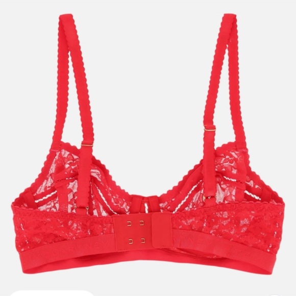 Stella McCartney Red Floral Lace Bra Size 34B NWT - Picture 3 of 17